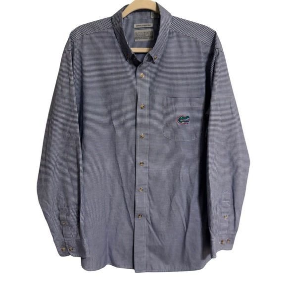 Campus Specialties Florida Gators Classic Blue Mini Check Shirt size XL - Picture 1 of 4
